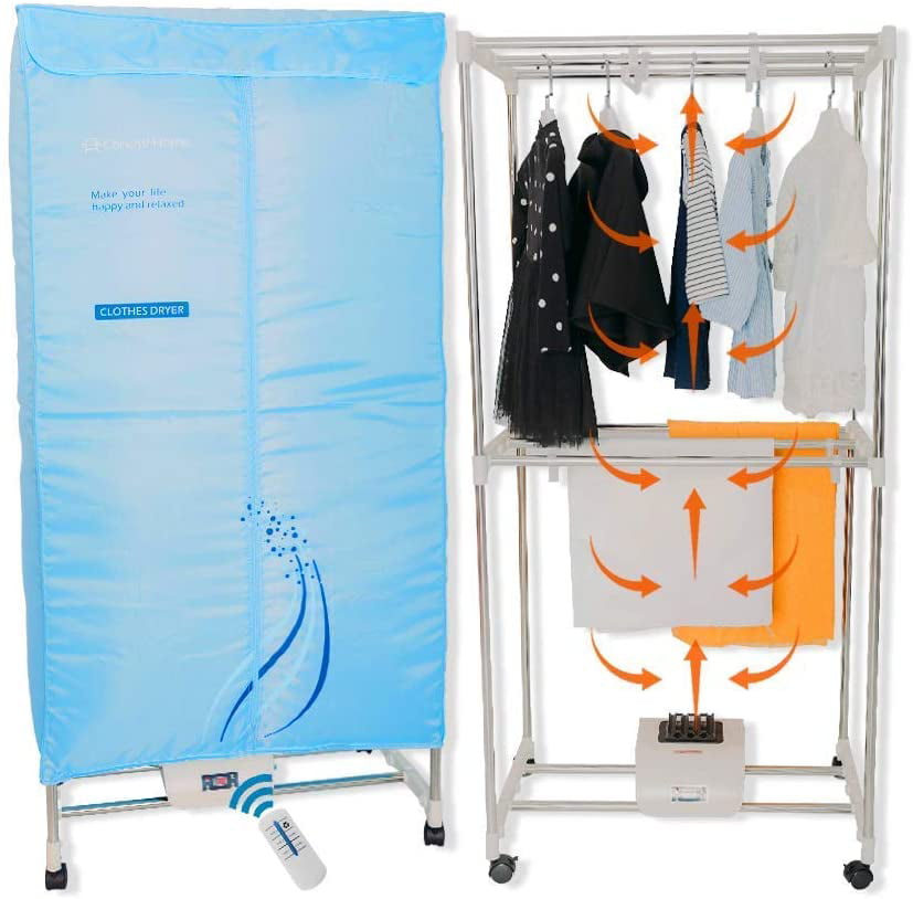 AMOS Eezy-Dry Electric Clothes Dryer 1300W Large Capacity 15kg 25 Items Energy-Efficient Indoor Wet Laundry Warm Air Drying Wardrobe