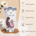 thumbnail image 3 of 20oz Stainless Steel Tumbler from Daughter Leakproof Coffee Mug, Travel Iced Cup, Perfect Birthday Mothers Day Gift for Mum Women from Children, 3 of 6