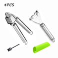 thumbnail image 1 of Stainless Steel Garlic Press  Corn Cob Stripper Tool Mincer  Crusher & Peeler & Brush Set Kitchen Tool Set, 1 of 7
