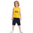 thumbnail image 4 of Kidsy Boys Casual Beach Cargo Shorts – Soft Cotton, Pull-On/Drawstring Closure, Two Pockets, Midnight, 2, 4 of 11