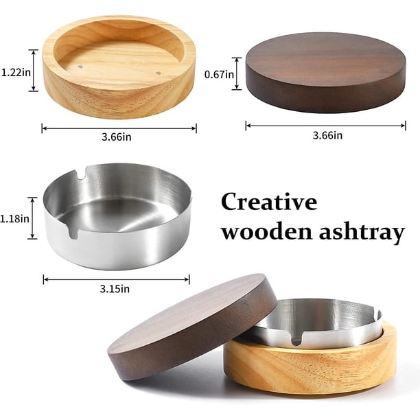 LUOFDCLDDD Ceniceros de madera sin tapa, cenicero para cenizas sin humo, cenicero para uso al aire libre, molde de cenicero fresco con viento LUOFDCLDDD Ceniceros de madera sin tapa, cenicero para cenizas sin humo, cenicero para uso al aire libre, molde de cenicero fresco con viento