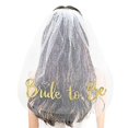 thumbnail image 4 of Wedding Hen Bride To Be Veil Bridal Er Veil Bachelorette Rat 4, 4 of 4
