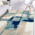 thumbnail image 3 of Luxe Weavers Abstract Geometric Ivory 8x10 Area Rug, Modern Indoor Carpet, 3 of 7