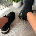 thumbnail image 2 of 2023-hmwy-women Slip On Trainers Running Sneakers ShoesBlack43, 2 of 4