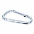 thumbnail image 6 of (6 Pack) Aluminum Multi-Color Carabiner Spring Clip Keychain Silver Small, 6 of 7
