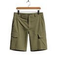 thumbnail image 7 of FRSASU Men's Hiking Cargo Lightweight Quick Dry Casual Golf Work Fishing Shorts with Zipper Pockets Green, 7 of 7