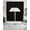 Black, variant on Black Swag Kitchen Curtains Sets for Windows 24 Inch Length, Solid Color Farmhouse Black Short Window Curtain Panels Swags Valances and Tiers 3 Piece Set for Cafe/Dining Room