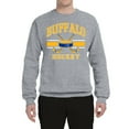 thumbnail image 2 of Wild Bobby City of Buffalo Hockey Fantasy Fan Sports Unisex Crewneck Sweatshirt, Heather Grey, X-Large, 2 of 5