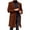 Orange, variant on Men's Winter Anorak Jacket Fashionable Long Wool Overcoat for Cold Weather Warm Soft Comfortable Stylish Outerwear