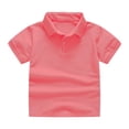 thumbnail image 3 of Grblisyd Girls' School Uniform Short Sleeve Polo Shirt Button Closure Casual Soft Back to School Shirts, 3 of 4