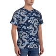 thumbnail image 2 of Bixox Men's Dragons Printed Short Sleeve Skinny Athletic T-Shirt, 2 of 6