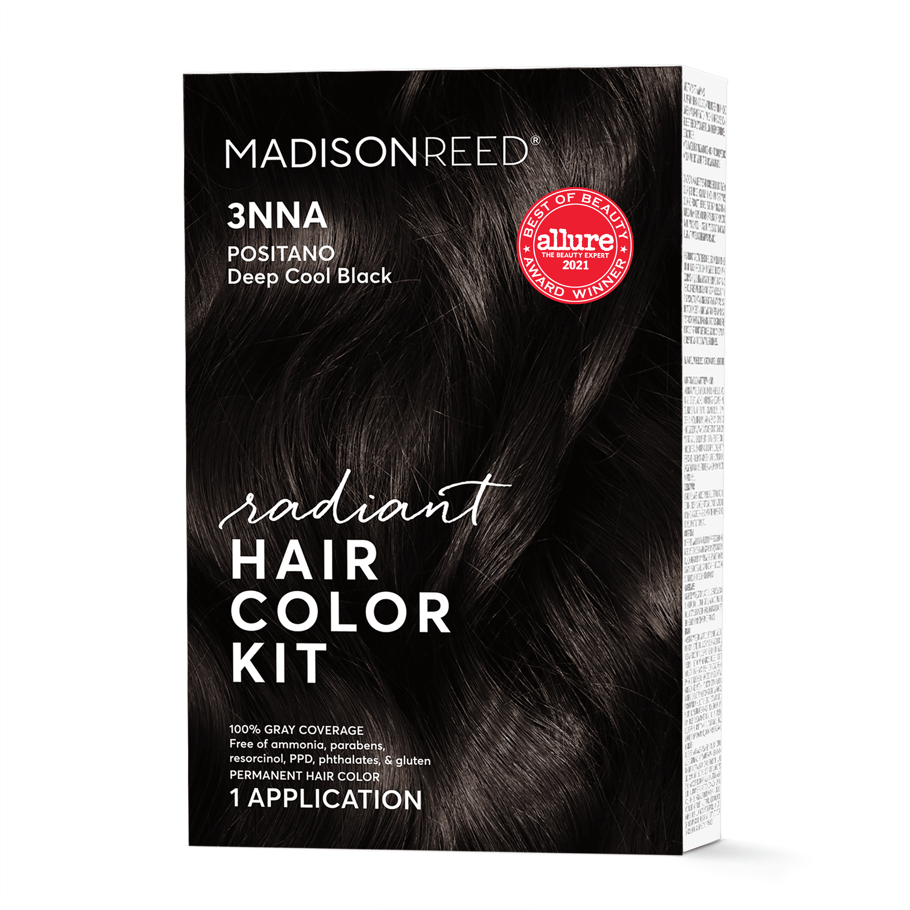 Madison Reed Radiant Permanent Hair Color Kit, Positano Black (3NNA