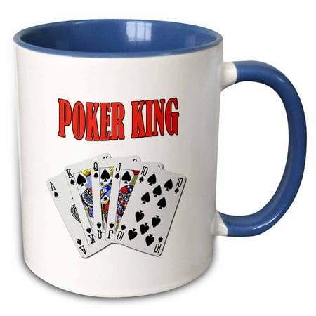

Poker King. Funny quote. Popular saying. 11oz Two-Tone Blue Mug mug-218712-6