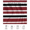 thumbnail image 5 of Red Black Bed Skirt White Stripe Bed Skirts King Size 16 Inch Drop, Wrap Around Dust Ruffle&nbsp;Bedskirt with Adjustable Elastic Belt for Queen Size Beds, 5 of 7