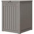 thumbnail image 1 of Package Delivery Box for Outside, 48 Gallon Storage with Lockable Secure, Large Double Wall Resin Outdoor Package Delivery Waterproof (Light Coffee), 1 of 10