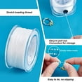 thumbnail image 4 of PH PandaHal Stretchy Bracelet Strings String Elastic Thread Beading Cord for Bracelet Necklace Jewelry Craft Making Knotting (White 0.6mm), 4 of 7