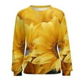 thumbnail image 7 of Sunflower Women's Floral Printed Sweatshirt Long Sleeve Crewneck Casual Loose Vintage Graphic Pullover Tops, 7 of 7