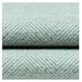 thumbnail image 3 of Sky Blue Luxury Herringbone Throw Pillow Cover 17" x 17" Square Plain Decorative Scatter Cushion Machine Washable for Home Decor, 3 of 8