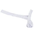 thumbnail image 1 of Hombres Sexy \ 's Ropa Interior De La Camisa De Dormir Diagonal Peluche Breve Traje Bikini Blanco, 1 of 6