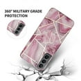 thumbnail image 4 of For Samsung Galaxy S22+ / S22 Plus 5G IMD Marble TPU Phone Case with Holder, 4 of 5
