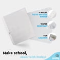 thumbnail image 3 of Enday Sheet Protectors A4 Size Heavy Duty Plastic Sleeves for 3 Ring Binder Quality School and Office Supplies (100 pcs), 3 of 7