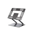 thumbnail image 2 of Support pour Ordinateur Portable Support de Bureau en Alliage Antidérapant Base Universelle Réglable Support de Tablette Base à Double Couches Support de Refroidissement Stable Maison Dortoir Gris, 2 of 9