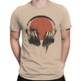thumbnail image 2 of Vintage Headphones Men's Natural T-shirt, 2 of 3