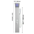 thumbnail image 3 of VEVOR Shower Panel Tower System with Rainfall Waterfall Shower Head, LED, 53 in Brushed Stainless Steel Shower Column, 5-Function Faucet, Wall-Mount Rain Massage System, with Handheld and Tub Spout, 3 of 10