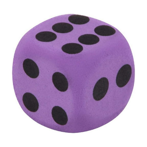 Giant EVA Foam Playing Dice, Big Lightweight Colored Foam Dice, Large Soft Dice for Classroom Games, Outdoor Activities, Travel, and Group Events
