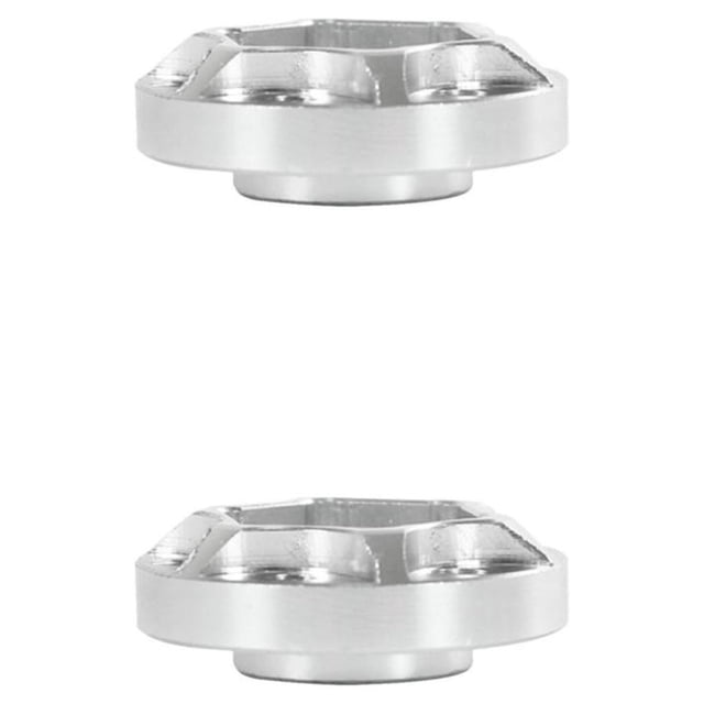 maskred Moyeux de Roue 4PCS pour RC 1 10 Crawler 9 2 Jantes de Roue Haute Performance Mise à Niveau Argent 6mm 2Set