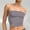 Dark Gray, variant on Basic Undershirt Tanks Women Solid Color Sleeveless Strapless Off Shoulder Tube Top Cami