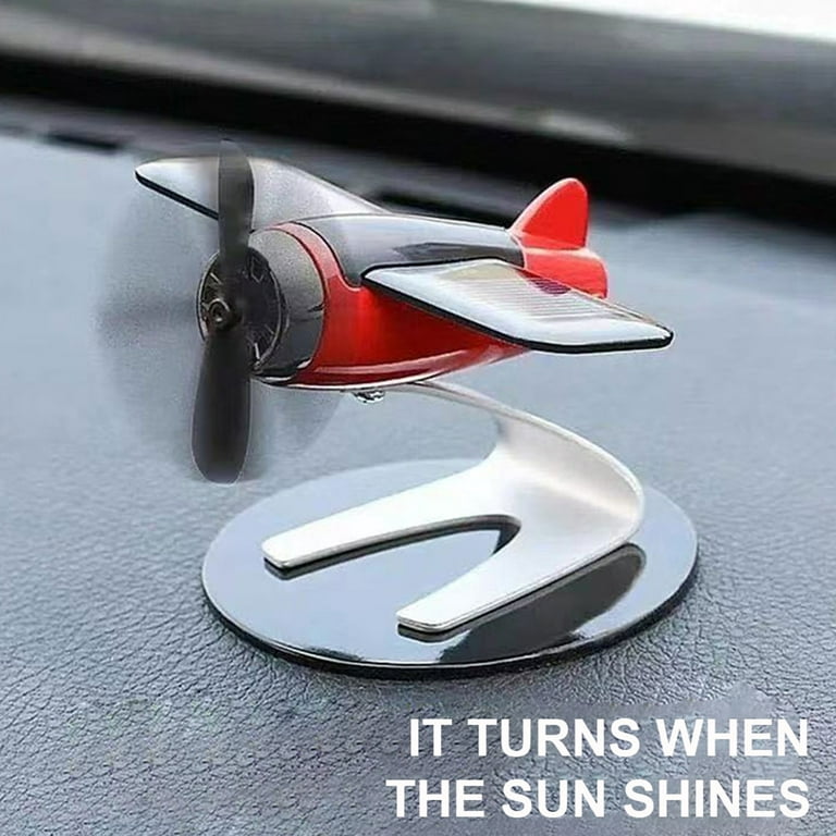 Travelwant Helicopter Solar Car Air Freshener Rotation Zinc Alloy Car  Perfume Diffuser Ornament for Vehicles 