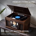 thumbnail image 6 of Victrola Navigator 8-in-1 Bluetooth Record Player (Espresso), 6 of 9