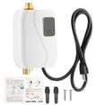 thumbnail image 4 of Oyajia 3000W Electric Tankless Instant Hot Water Heater for Bathroom Kitchen, White, 4 of 9