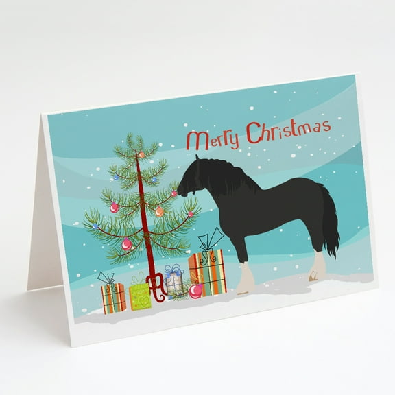 Pomeranian Rogener Goose Christmas Greeting Cards and Envelopes Pack of 8