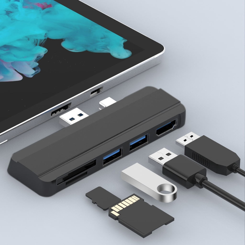 Multiports Docking Stations USB Hubs Adapter for Pro4 5 6 with 4K@30Hz and Fast Speed USB3.0 Port