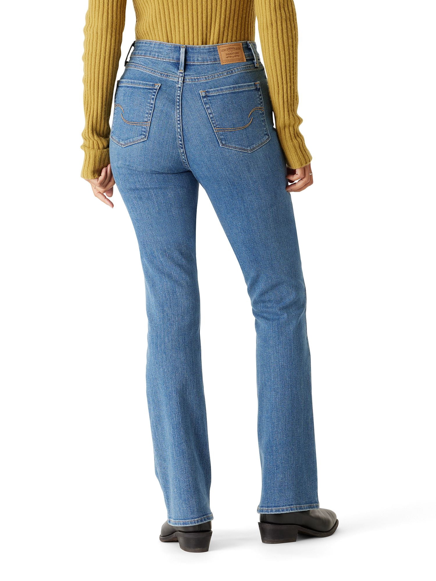 Levi Strauss Signature Women's and Women's Plus High Rise Bootcut Jeans, Sizes 2-20