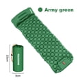 thumbnail image 1 of Inflatable Camping Mattress Pad With Built-In Pillow Ultra Light Air Mat Integrated Pump Hiking Model T04, 1 of 10