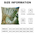 thumbnail image 5 of Orinice Peacock Feathers Graphic Decorative Cushion Throw Pillow Cover for Home, Living Room, Bed Sofa - Aesthetic Spring Decor 1PC 20x20in, 5 of 5