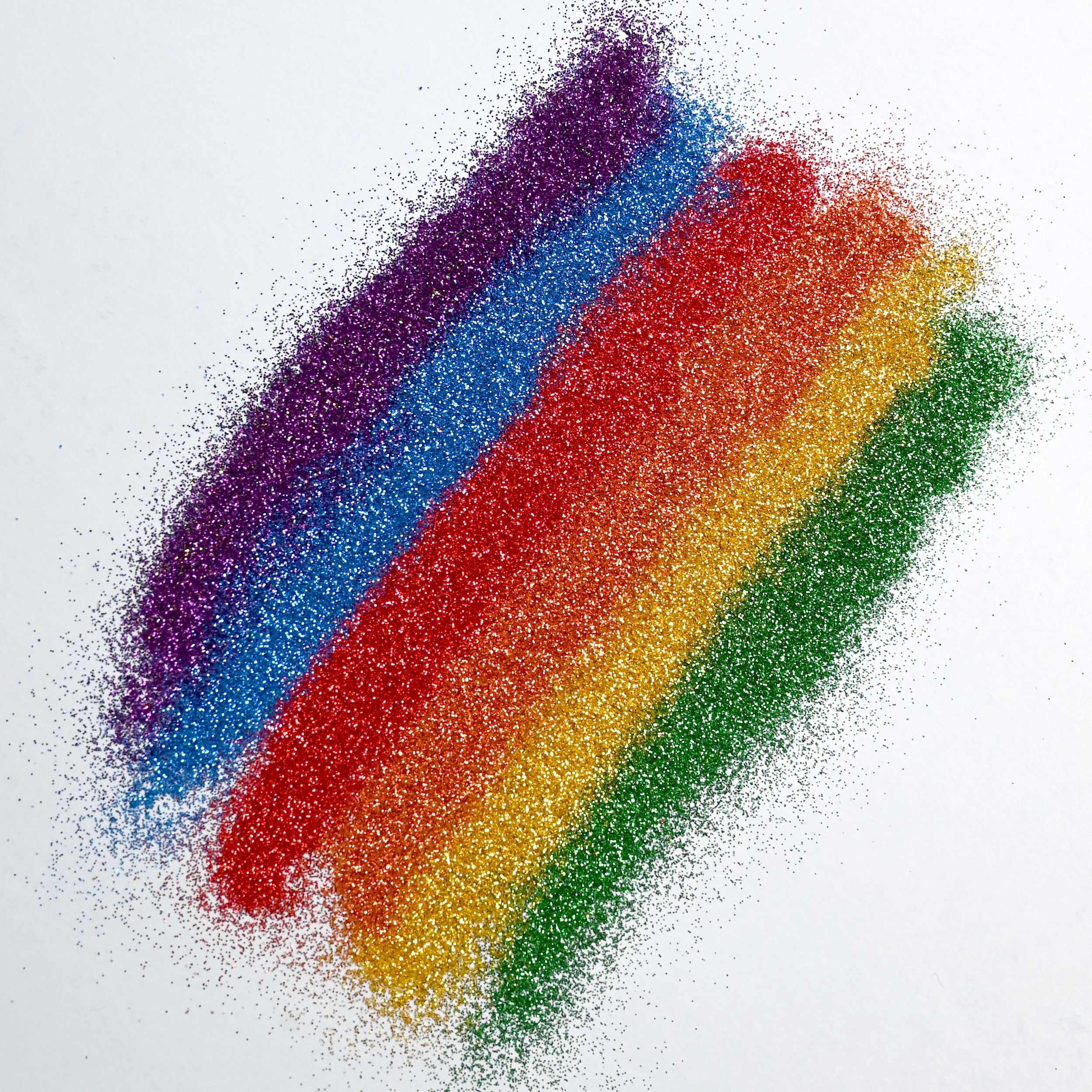 Hello Hobby Six-Compartment Rainbow Glitter Shaker, Multicolor
