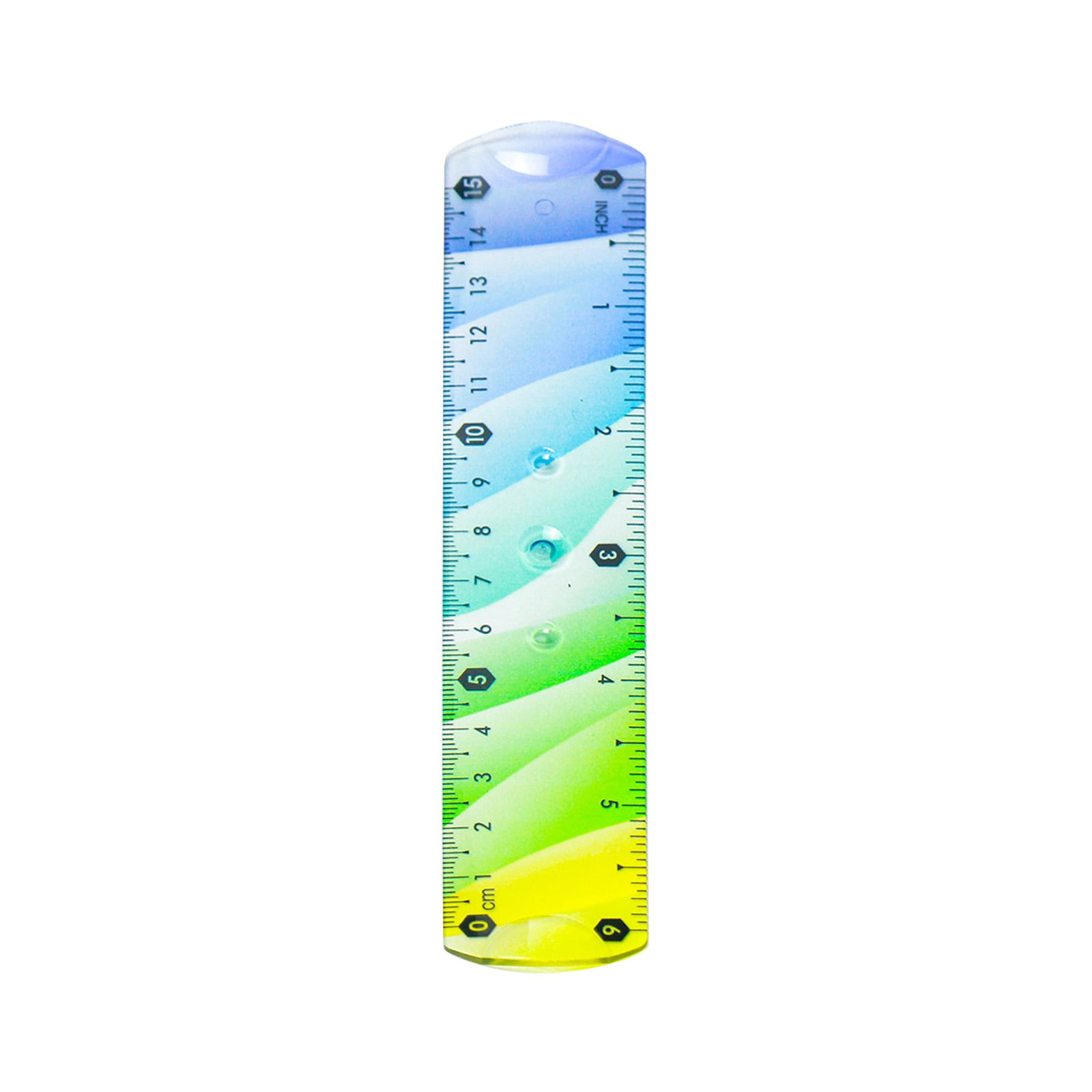 Gradient Colorful Soft Tape Measure, 15cm Flexible Portable Double Scale Ruler for Sewing Tailoring Body Measurement, Set of 5