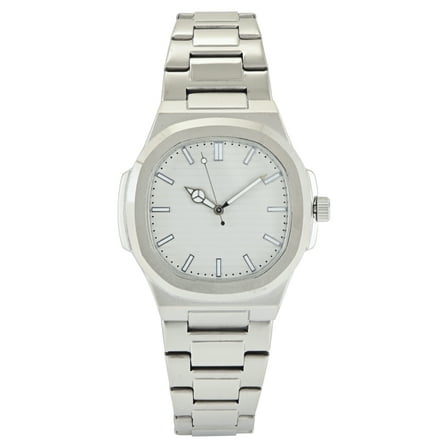 George Men's Silver Case with Silver Matte Bracelet Watch