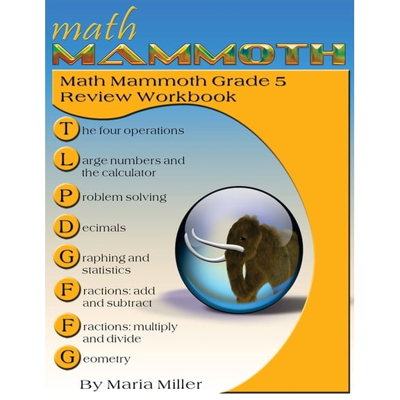 Math Mammoth Grade 5 Review Workbook, (Paperback)