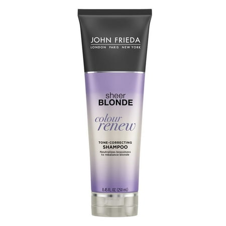 John Frieda Sheer Blonde Colour Renew Tone Correcting Shampoo 8.45 (Best Purple Shampoo For Blonde Color Treated Hair)