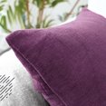 thumbnail image 4 of ASWZXCFGV Encasa Homes Chenille Throw Pillow Covers 2 pcs Set - Azul Blue- 18'' x 18'' / 45x45  Textured Solid Colour  Soft &amp; Smooth  Square Accent Decorative Cushion, 4 of 9