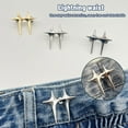 thumbnail image 2 of Jeans Tighten Waist Button Adjustable Star Waist Clip Metal Pin for Skirt Pants. M2U0, 2 of 9