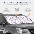 thumbnail image 7 of Picia Orchids Flowers 2 Piece Car Windshield Sun Shade Foldable | Foldable Sun Shield for Front Window Blocks UV Rays and Keeps Your Vehicle Cool-Small, 7 of 7