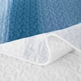 thumbnail image 5 of Homewish Vintage Blue Plaid Quilt King,Grunge Aesthetic King Coverlet Set,3 Pieces, 5 of 7