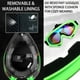 thumbnail image 3 of Casco ILM Youth Kids ATV Motocross B07 Verde/Plateado DOT, 3 of 7