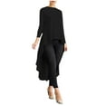 thumbnail image 2 of TANGNADE Long Blouse Women Asymmetrical High Shirt Low Sleeve Plus Tops Women's Blouse, 2 of 9